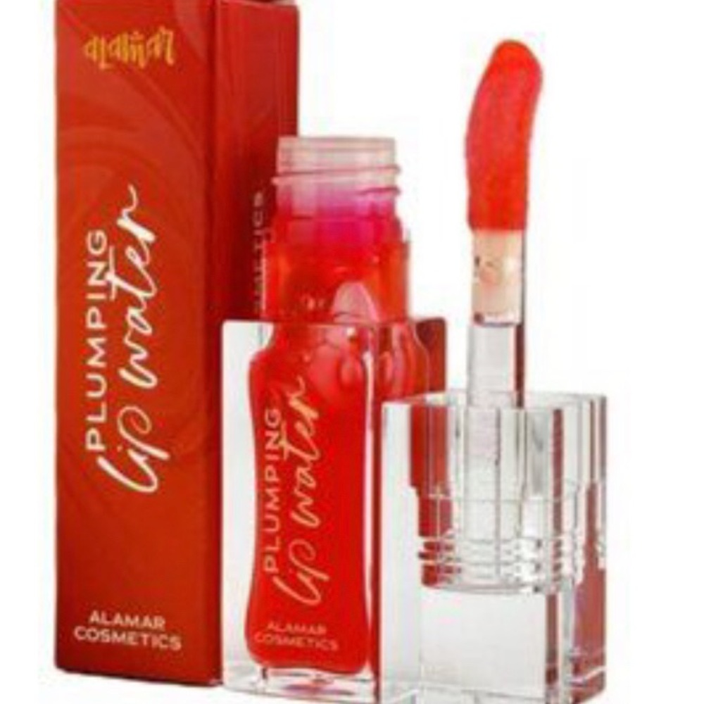 Alamar Cosmetics Plumping Lip Water — Vibrant Red Shine
